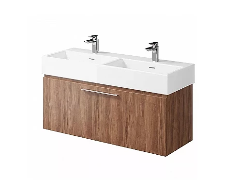 Заказать Тумба под раковину Creto Milano 120 5-1393-1394CH подвесная Charleston в магазине сантехники Santeh-Crystal.ru