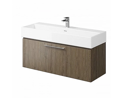 Приобрести Тумба под раковину Creto Milano 120 5-1393-1394TR подвесная Truffle в магазине сантехники Santeh-Crystal.ru