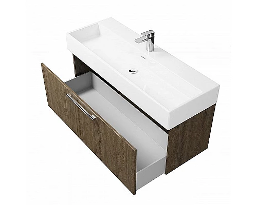 Приобрести Тумба под раковину Creto Milano 120 5-1393-1394TR подвесная Truffle в магазине сантехники Santeh-Crystal.ru