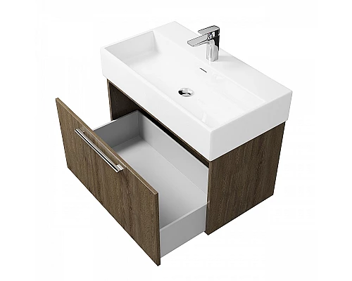 Купить Тумба под раковину Creto Milano 80 5-1377TR подвесная Truffle в магазине сантехники Santeh-Crystal.ru