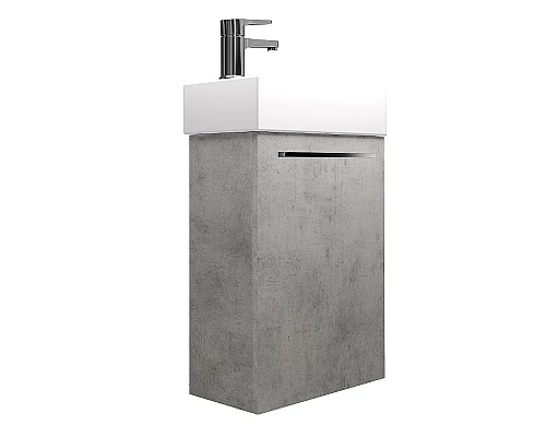 Заказать Тумба под раковину Creto Pollino 37 15-1418-1419B подвесная Beton в магазине сантехники Santeh-Crystal.ru