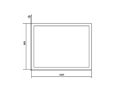 Приобрести Зеркало Creto Provence 100 9-1080W Темное дерево в магазине сантехники Santeh-Crystal.ru