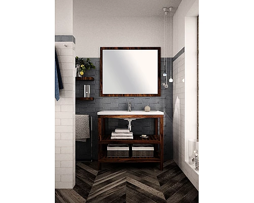 Купить Зеркало Creto Provence 85 9-1085W Темное дерево в магазине сантехники Santeh-Crystal.ru