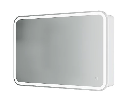 Купить Зеркальный шкаф Creto Rainfall 90 22-900600WH с подсветкой Белый в магазине сантехники Santeh-Crystal.ru