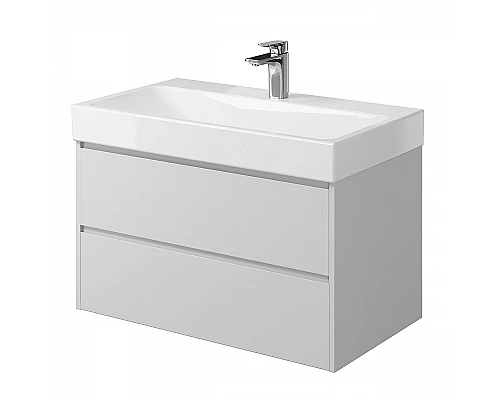 Заказать Тумба под раковину Creto Scala 80 3-1078W подвесная Белая глянцевая в магазине сантехники Santeh-Crystal.ru