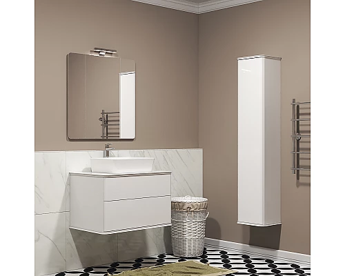 Заказать Зеркало Creto Stella 100 16-CRE100 Белое в магазине сантехники Santeh-Crystal.ru