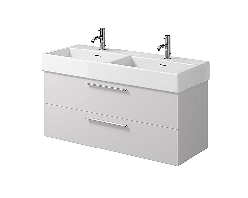 Заказать Тумба под раковину Creto Tivoli 120 Due 8-1393W подвесная Белая в магазине сантехники Santeh-Crystal.ru