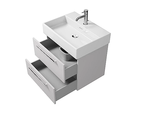 Приобрести Тумба под раковину Creto Tivoli 60 8-1376W подвесная Белая в магазине сантехники Santeh-Crystal.ru