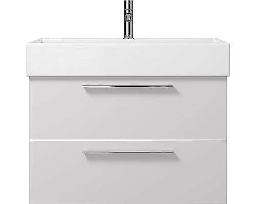 Заказать Тумба под раковину Creto Tivoli 80 8-1377W подвесная Белая в магазине сантехники Santeh-Crystal.ru