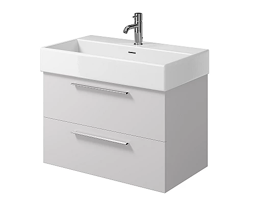 Заказать Тумба под раковину Creto Tivoli 80 8-1377W подвесная Белая в магазине сантехники Santeh-Crystal.ru