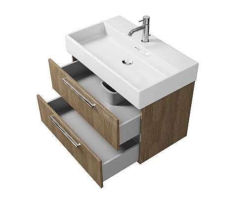 Купить Тумба под раковину Creto Tivoli 80 8-1377BA подвесная Bamenda в магазине сантехники Santeh-Crystal.ru