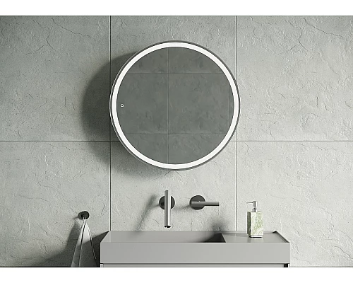 Приобрести Зеркальный шкаф Creto Tour 60 17-D600WH с подсветкой Белый в магазине сантехники Santeh-Crystal.ru