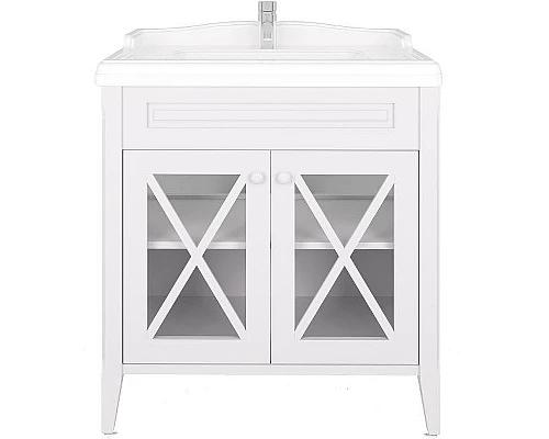 Купить Тумба под раковину Creto Vetra 80 15-800CHW Белая в магазине сантехники Santeh-Crystal.ru