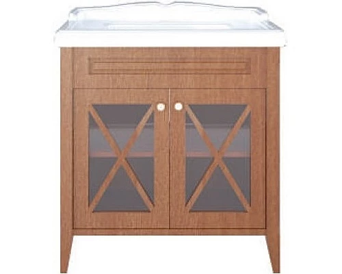 Купить Тумба под раковину Creto Vetra 80 15-800CHN Орех в магазине сантехники Santeh-Crystal.ru