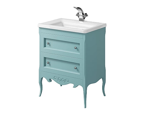 Заказать Тумба под раковину Creto Viva 66 13-1007B Blue в магазине сантехники Santeh-Crystal.ru