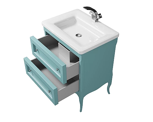 Заказать Тумба под раковину Creto Viva 66 13-1007B Blue в магазине сантехники Santeh-Crystal.ru