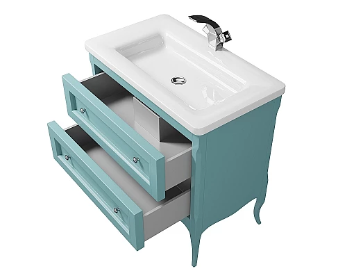 Заказать Тумба под раковину Creto Viva 85 13-1008B Blue в магазине сантехники Santeh-Crystal.ru