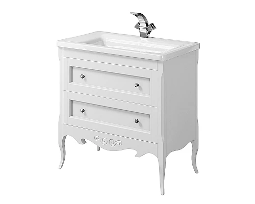 Купить Тумба под раковину Creto Viva 85 13-1008W White в магазине сантехники Santeh-Crystal.ru