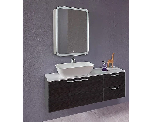 Заказать Зеркальный шкаф Creto Zoe 60 16-602800Z с подсветкой Белый в магазине сантехники Santeh-Crystal.ru