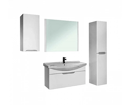 Приобрести Тумба под раковину Dreja Laguna 75 99.0102 подвесная Белый глянец в магазине сантехники Santeh-Crystal.ru