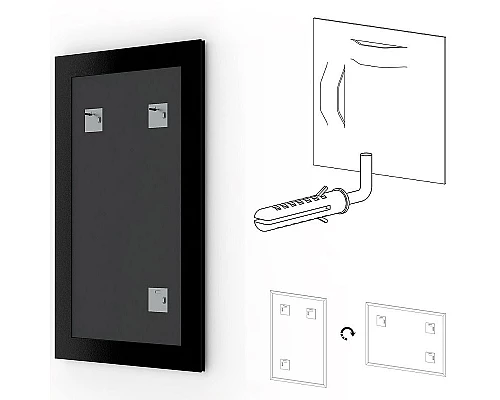 Приобрести Зеркало Evoform Definite 83х63 BY 1009 в багетной раме - Сухой тростник 51 мм в магазине сантехники Santeh-Crystal.ru