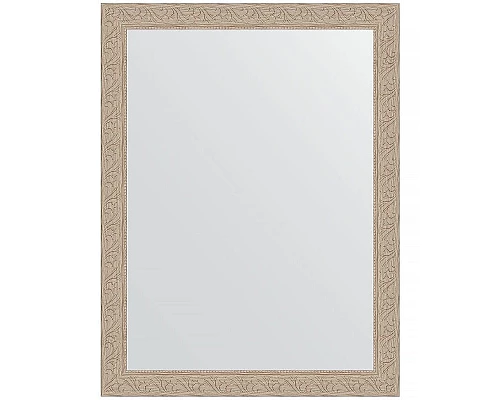 Купить Зеркало Evoform Definite 84х64 BY 1011 в багетной раме - Беленый дуб 57 мм в магазине сантехники Santeh-Crystal.ru