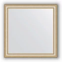 Зеркало Evoform Definite 75х75 Золотые бусы на серебре