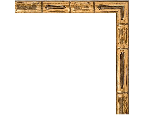 Приобрести Зеркало Evoform Definite 107х57 BY 0729 в багетной раме - Золотой бамбук 24 мм в магазине сантехники Santeh-Crystal.ru