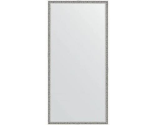 Заказать Зеркало Evoform Definite 98х48 BY 0691 в багетной раме - Витое серебро 28 мм в магазине сантехники Santeh-Crystal.ru