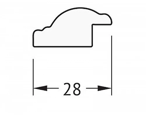 Купить Зеркало Evoform Definite 98х48 BY 0693 в багетной раме - Витой махагон 28 мм в магазине сантехники Santeh-Crystal.ru