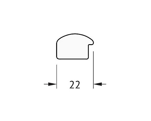 Приобрести Зеркало Evoform Definite 78х58 BY 0638 в багетной раме - Махагон 22 мм в магазине сантехники Santeh-Crystal.ru