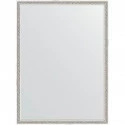 Зеркало Evoform Definite 78х58 BY 0639 в багетной раме - Витое серебро 28 мм