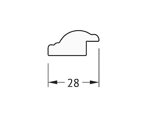 Купить Зеркало Evoform Definite 78х58 BY 0639 в багетной раме - Витое серебро 28 мм в магазине сантехники Santeh-Crystal.ru