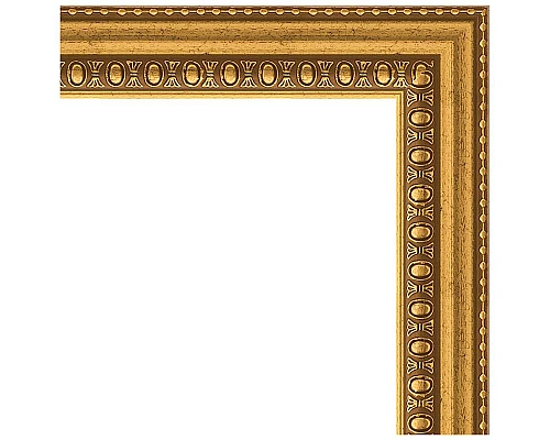 Заказать Зеркало Evoform Definite 82х62 BY 1007 в багетной раме - Бусы золотые 46 мм в магазине сантехники Santeh-Crystal.ru