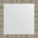 Зеркало Evoform Definite 76х76 BY 3244 в багетной раме - Соты титан 70 мм