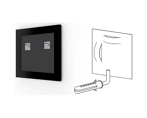 Приобрести Зеркало Evoform Definite 76х76 BY 3244 в багетной раме - Соты титан 70 мм в магазине сантехники Santeh-Crystal.ru