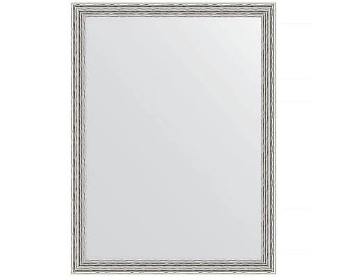 Купить Зеркало Evoform Definite 81х61 BY 3166 в багетной раме - Волна алюминий 46 мм в магазине сантехники Santeh-Crystal.ru