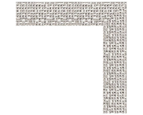 Купить Зеркало Evoform Definite 81х61 BY 3164 в багетной раме - Мозаика хром 46 мм в магазине сантехники Santeh-Crystal.ru