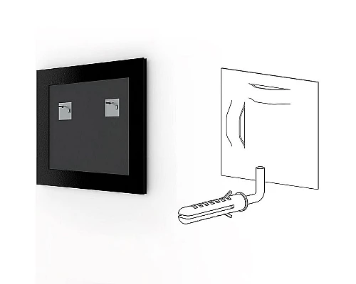 Приобрести Зеркало Evoform Definite 58х58 BY 0601 в багетной раме - Сосна 22 мм в магазине сантехники Santeh-Crystal.ru