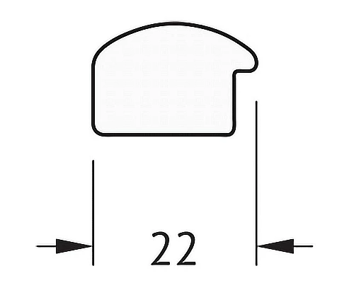 Приобрести Зеркало Evoform Definite 58х58 BY 0601 в багетной раме - Сосна 22 мм в магазине сантехники Santeh-Crystal.ru