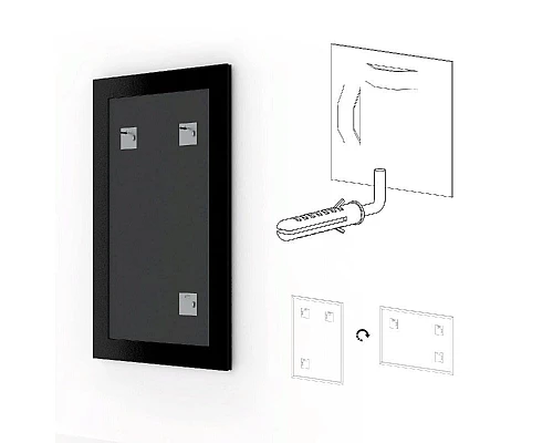 Заказать Зеркало Evoform Definite 78х58 Витая латунь в магазине сантехники Santeh-Crystal.ru