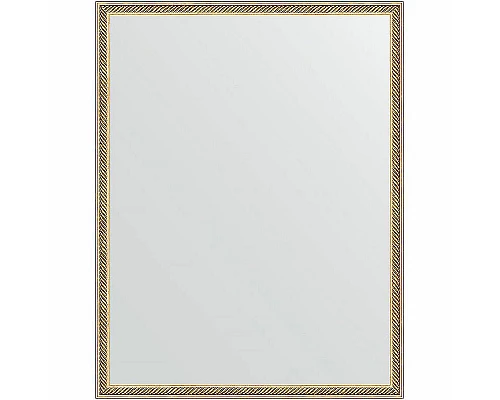 Приобрести Зеркало Evoform Definite 88х68 BY 0675 в багетной раме - Витое золото 28 мм в магазине сантехники Santeh-Crystal.ru