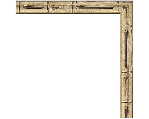 Заказать Зеркало Evoform Definite 97х47 BY 0694 в багетной раме - Серебряный бамбук 24 мм в магазине сантехники Santeh-Crystal.ru