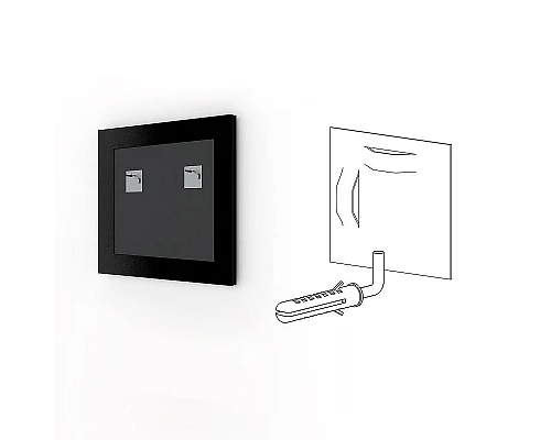 Купить Зеркало Evoform Definite 63х63 BY 0779 в багетной раме - Сухой тростник 51 мм в магазине сантехники Santeh-Crystal.ru