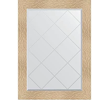 Зеркало Evoform Exclusive-G 104х76 BY 4193 с гравировкой в багетной раме - Золотые дюны 90 мм