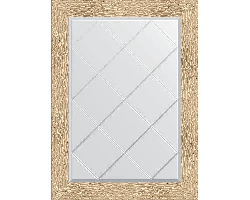 Купить Зеркало Evoform Exclusive-G 104х76 BY 4193 с гравировкой в багетной раме - Золотые дюны 90 мм в магазине сантехники Santeh-Crystal.ru