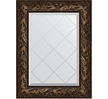Зеркало Evoform Exclusive-G 76х59 BY 4029 с гравировкой в багетной раме - Византия бронза 99 мм