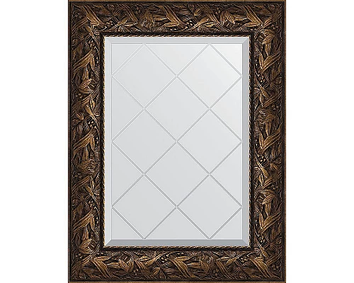 Приобрести Зеркало Evoform Exclusive-G 76х59 BY 4029 с гравировкой в багетной раме - Византия бронза 99 мм в магазине сантехники Santeh-Crystal.ru
