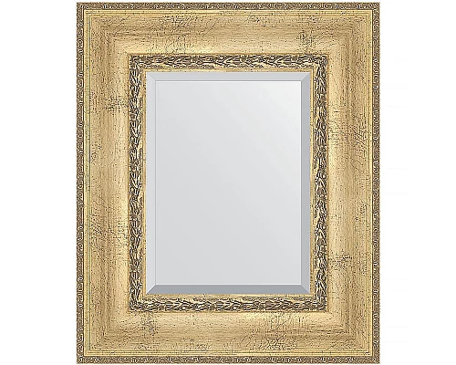 Купить Зеркало Evoform Exclusive 62х52 BY 3376 с фацетом в багетной раме - Состаренное серебро с орнаментом 120 мм в магазине сантехники Santeh-Crystal.ru