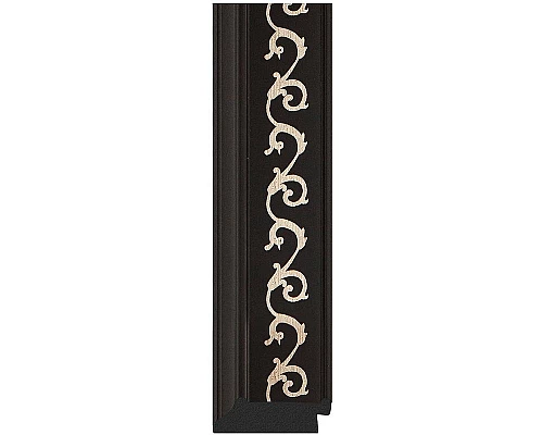 Приобрести Зеркало Evoform Exclusive Floor 199х100 BY 6148 с фацетом в багетной раме - Черный ардеко 81 мм в магазине сантехники Santeh-Crystal.ru